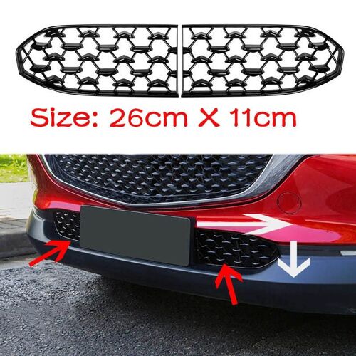 Décoration De Filet Central Astronomique Avant De Voiture Pare-Chocs Grilles Inférieures Housse De Support De Protection Pour Mazda Cx 30 Cx-30 2020 2021