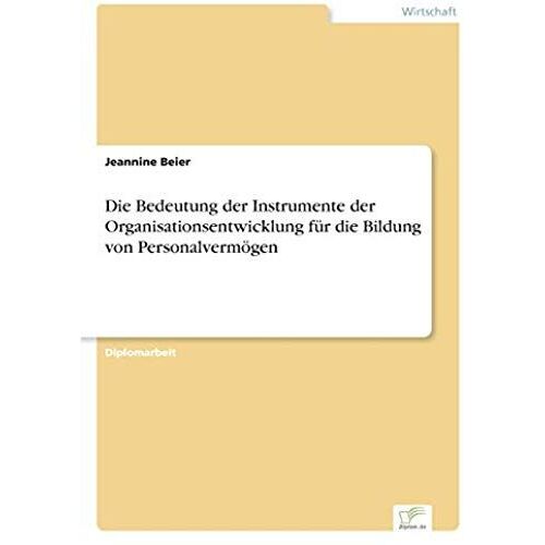 Die Bedeutung Der Instrumente Der Organisationsentwicklung Für Die Bildung Von Personalvermögen