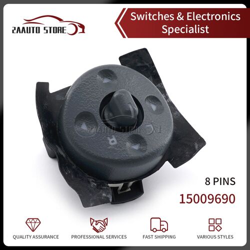 Bouton De Commutation De Rétroviseur Pour Chevrolet Blazer Tahoe, Gmc, Safari, Cadillac, Banlieue, Oldmobile, Bravada 15009690, 19209371