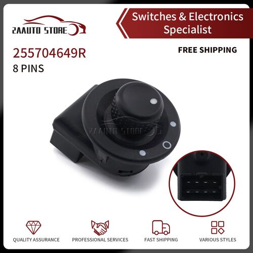 Bouton De Réglage Du Rétroviseur, Pour Renault Megane Clio Master Kangoo Twingo Modus Mk2, Bouton De Vue 8200214919