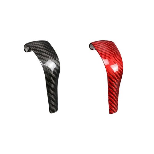 Couvercle De Pommeau De Levier De Vitesse En Fibre De Carbone Group, Accessoires De Console Centrale De Voiture, Pour Porsche Broderie Enne 2011-2016 (Noir)