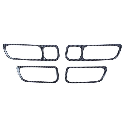 Accessoires D'intérieur De Voiture En Fiber De Carbone Abs, Garniture De Couverture Du Cadre De Poignée De Porte, Idéal Pour Le Meilleur Style De Voiture 2022