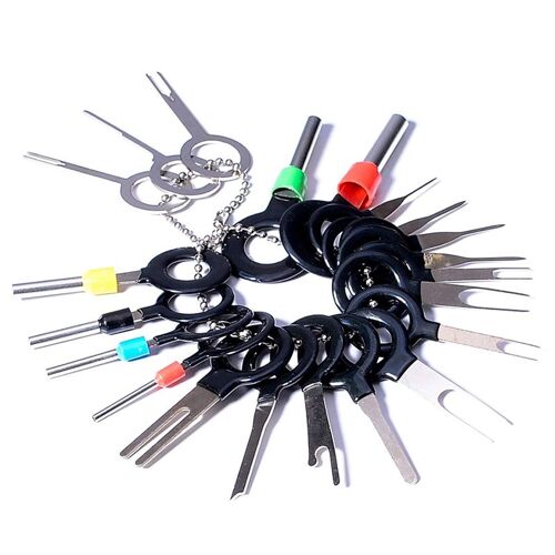 Kit D'outils De Démontage De Bornes, 21 Pièces, Pour Voiture, Câblage Électrique Automobile, Connecteur À Sertir, Extracteur De Broches, Dissolvant De Réparation