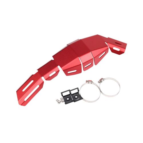 Couvercle De Tuyau De Protection Thermique Pour Moto (Rouge)