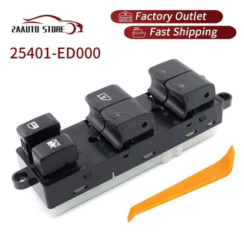 Interrupteur De Commande De Fenêtre Latérale, Pour Nissan Tiida 25401-Ed000, Verrouillage De Porte, Pièces De Voiture, Accessoires Rhd 15 + 3 Broches