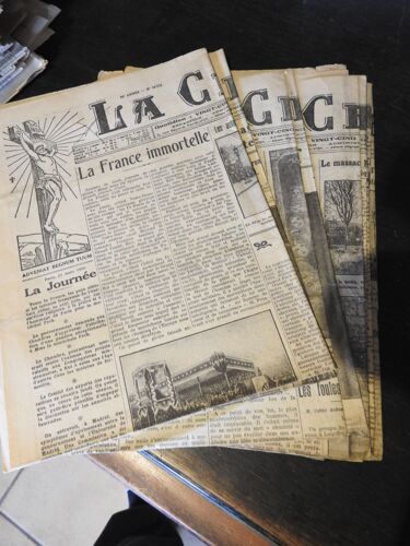 Lot De 13 Journaux "La Croix" De 1929, Pages 1 Et 2