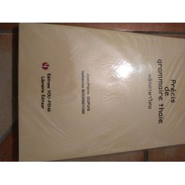 Précis De Grammaire Thaï