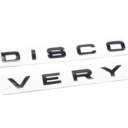 3d Glossy Black Letter Discovery Car Rear Front Badge Emblème Declem Autocollant Pour Capot Avant Trun Arrière