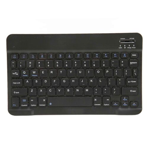 10 Pouces Sans Fil Clavier Conception Silencieuse Multimédia Touches De Fonction Portable Bluetooth Clavier pour IOS Tablette Ordinateur Téléphone Noir