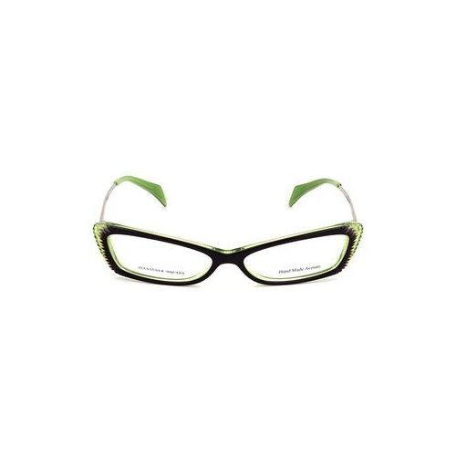 Alexander Mcqueen Amq-4163-R2i Gold Green Purple Eyeglass Frame