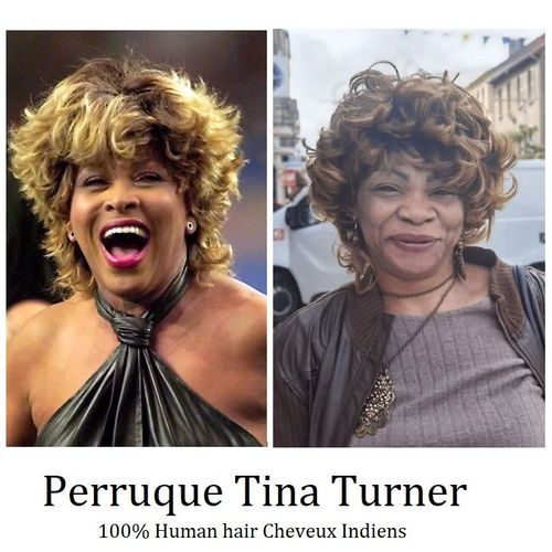 Perruque 100% Cheveux Indien Mode Tina Turner