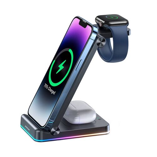 3in1 Wireless Charging Station Joyroom Jr-Wqn01 (Black)