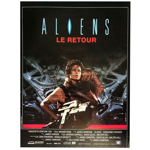 Aliens Le Retour - Véritable Affiche De Cinéma Pliée - Format 40x60 Cm - De James Cameron Avec Sigourney Weaver, Carrie Henn, Michael Biehn, Lance Henriksen, Bill Paxton, Paul Reiser - 1986
