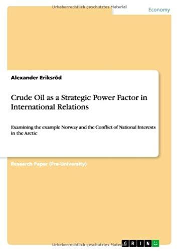 Crude Oil As A Strategic Power Factor In International Relations