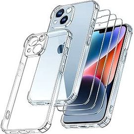 Coque Magsafe iPhone 15 2 verres trempés 1 protection caméra GHL Tech