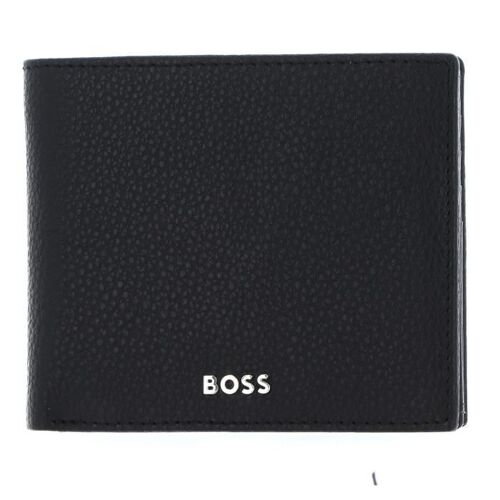 Porte-monnaie - HUGO BOSS - Classic Grained Wallet - Cuir noir - Protection RFID - 11,5 x 9,5 x 2 cm
