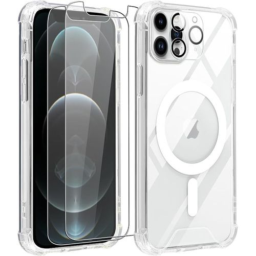 Coque Magsafe Iphone 12 Pro Max 6.7 Pouces 2 Verres Trempés Inclus Ghl Tech