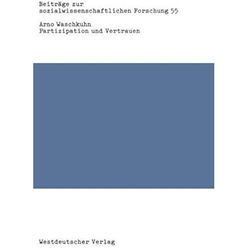 Partizipation Und Vertrauen