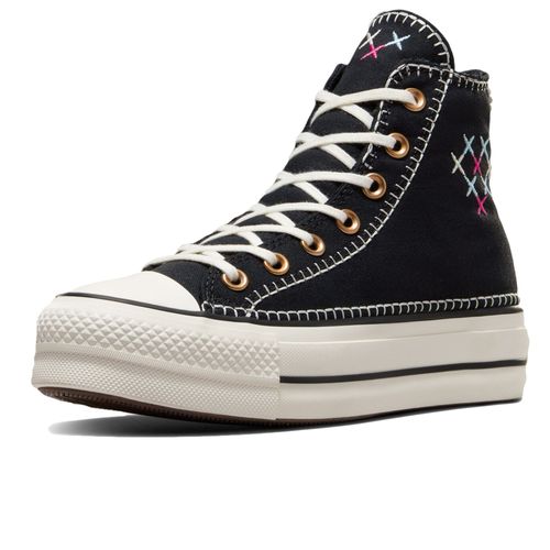 Chaussures Chuck Taylor All Star Platform Lift Crafted Stitching A08731c Noir
