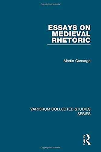 Essays On Medieval Rhetoric