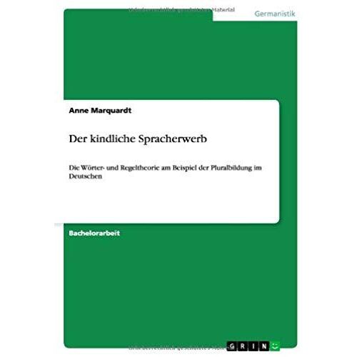 Der Kindliche Spracherwerb