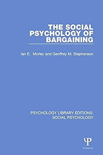 The Social Psychology Of Bargaining