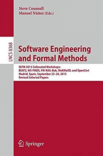 Software Engineering And Formal Methods