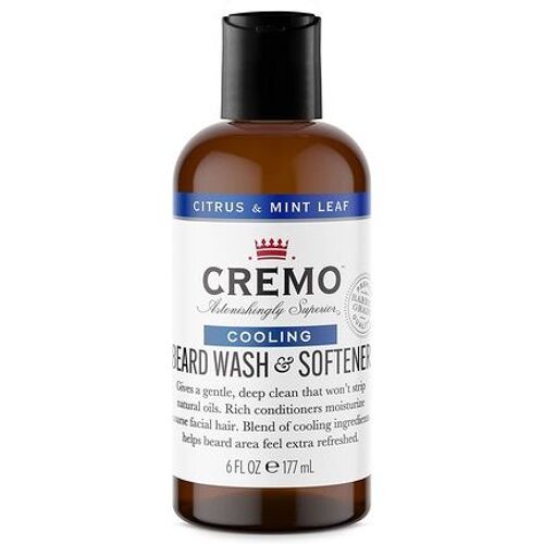 Cremo Beard Wash & Softener For Men Cooling Citrus & Mint Leaf 177ml