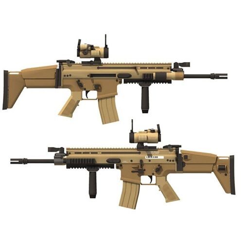 Fusil de tireur embusqué à émulation FN Scar 98 Cm 1:1, carte en papier 3D, ensemble de Construction de modèles, jouets éducatifs, modèle militaire