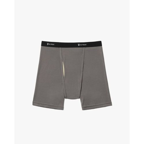 Lilysilk Boxer Soie Homme Doux Antibactérien Gris Foncé S