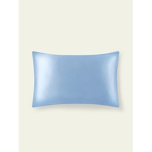 Lilysilk Taie D'oreiller Soie 19 Momme Bleu Clair 50x60cm - Douce & Lisse, Anti-Âge, Enveloppe