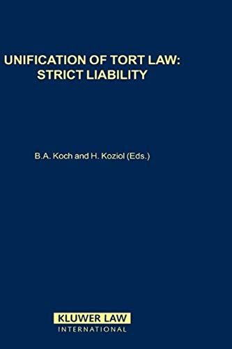 Unification Of Tort Law: Strict Liability