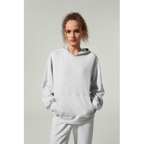 Lilysilk Sweat Seamflow Douceur Gris Chiné L - Silkerry Confortable Respirant Oversize Capuche