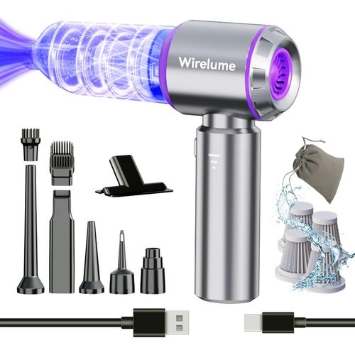 Kalanka-Aspirateur À Main Sans Fil Pour Voiture Puissant Aspiration Cyclonique De 25 000 Pa Moteur Sans Balais Portable Rechargeable Léger Pour Poils D'animaux Véhicule Maison