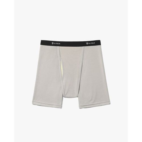 Lilysilk Boxer Soie Homme Gris Xl Doux Hypoallergénique Antibactérien 95% Soie Intérieur
