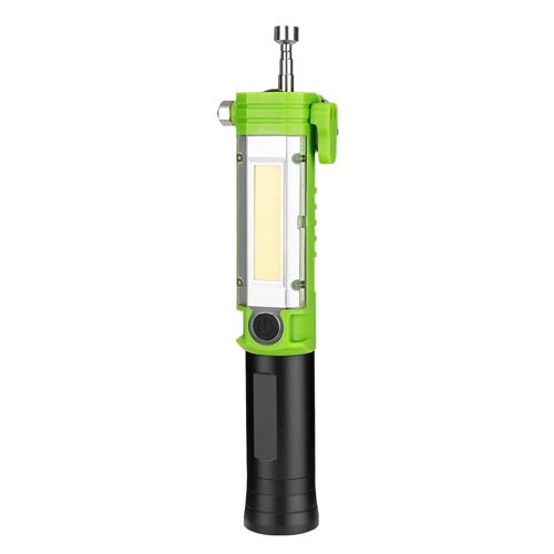 Lampe De Travail Portable Cob Xpe Suspendue, Étanche Ipx4, Outil D'Éclairage De Course Nocturne Pour Randonnée Avec Tige Télescopique