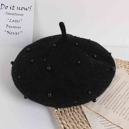 Béret De Princesse En Laine Pour Filles, Chapeau D'Automne Et D'Hiver Rétro, Bonnet Solide Pour Enfants, Casquette Française De Peintre, Nouvelle Collection
