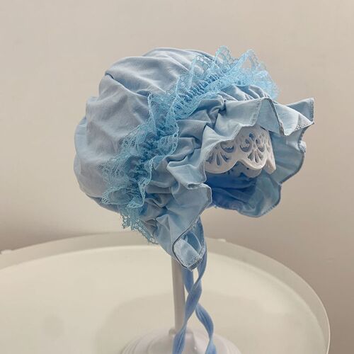 Chapeau À Volants En Dentelle Pour Nouveau-Né, Jolie Casquette De Princesse Pour Filles, Chapeau De Soleil En Coton Pour Nourrissons, Été