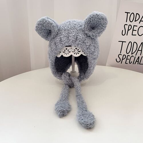 Bonnets Chauds En Peluche Pour Bébés Garçons Et Filles, Couleur Unie