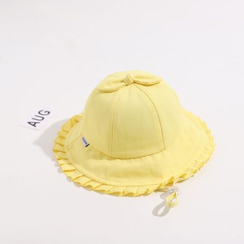 Casquette Bob D'Été Pour Bébé Fille, Chapeau De Soleil À Volants, Pour L'Extérieur, Décontracté, Pour La Plage