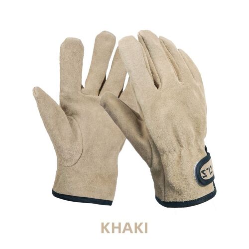 Gants de barbecue en cuir deux couches pour l'extérieur, résistants à la chaleur et au feu, gants de cuisine résistants à l'usure