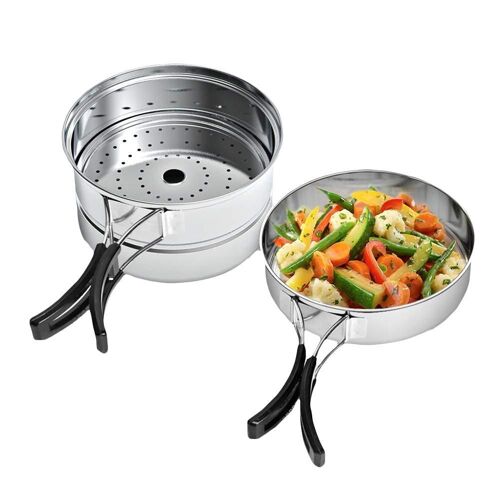 Ustensiles De Cuisine De Camping En Alliage D'aluminium Ultraléger, Théière De Pique-Nique, Bouilloire, Poêle À Frire, Boîte À Déjeuner, 3 Pièces