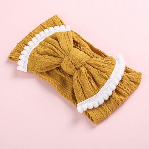 Bandeaux pour filles, Turban élastique, noeud papillon, couleur bonbon, accessoires pour cheveux de nouveau-né