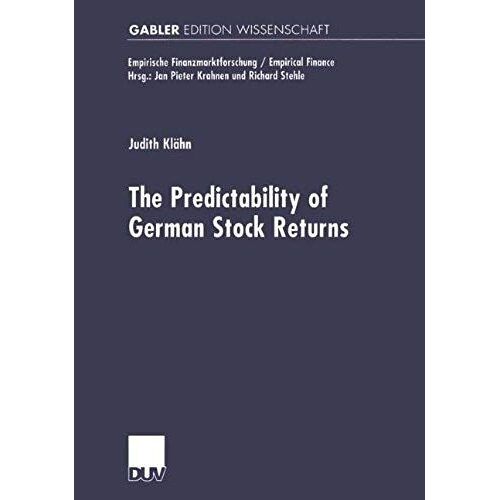 The Predictabilty Of German Stock Returns