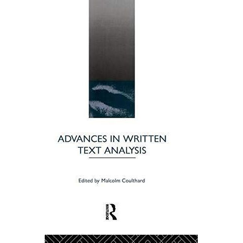 Advances In Written Text Analysis