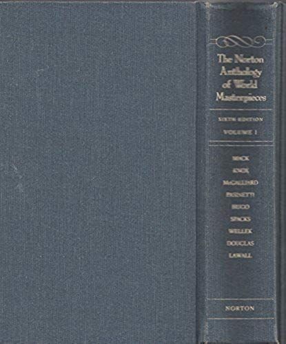 The Norton Anthology Of World Masterpieces 6e V 1: 001