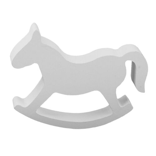 Petit Cheval À Bascule Rétro Blanc, Troie, Décoration De Mariage, Cheval En Bois, Décoration De Bureau, Maison, Jouets Pour Enfants, Artisanat Et Cadeaux