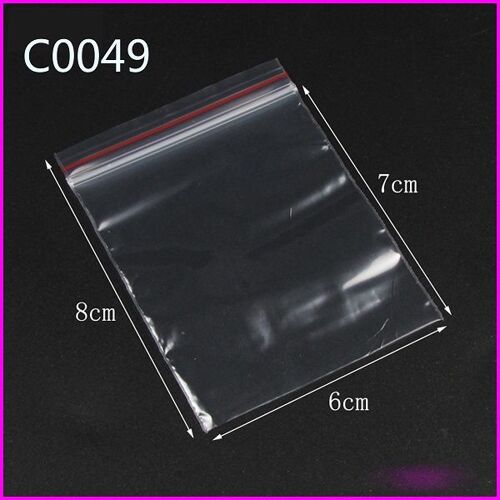 Sacs À Fermeture Éclair 100 Pièces 6x8cm, Sacs En Poly Transparent 2mil, Petits Sacs En Plastique Refermables, Sacs D'emballage Cadeau