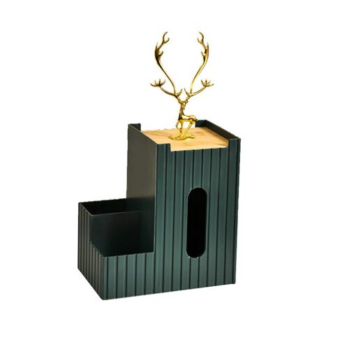 Boîte à mouchoirs multifonctionnelle en plastique créative, boîte de rangement de mouchoirs à télécommande, utilisation au bureau à domicile, organisateur de bijoux, étui de beauté