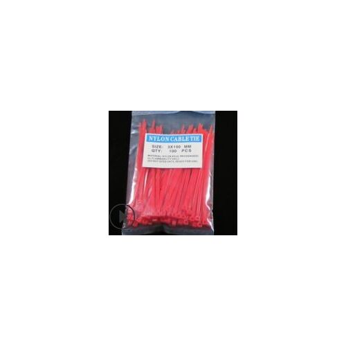 Cordon De Câble En Nylon Et Plastique, 100 Pièces, Couleur Vive, Pratique, Autobloquant, Fermeture Éclair, Sangle, Couleur Aléatoire